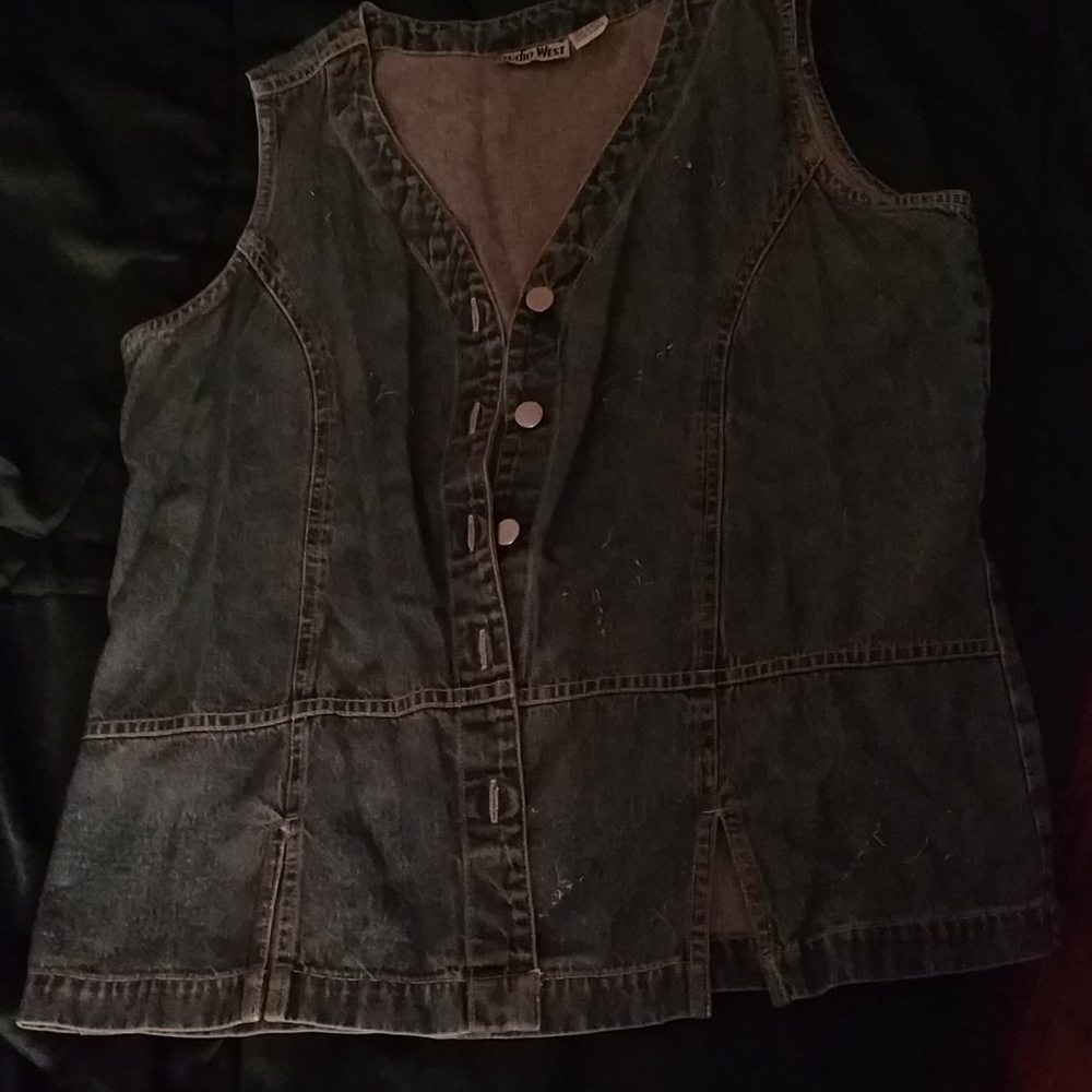 Blue jean vest